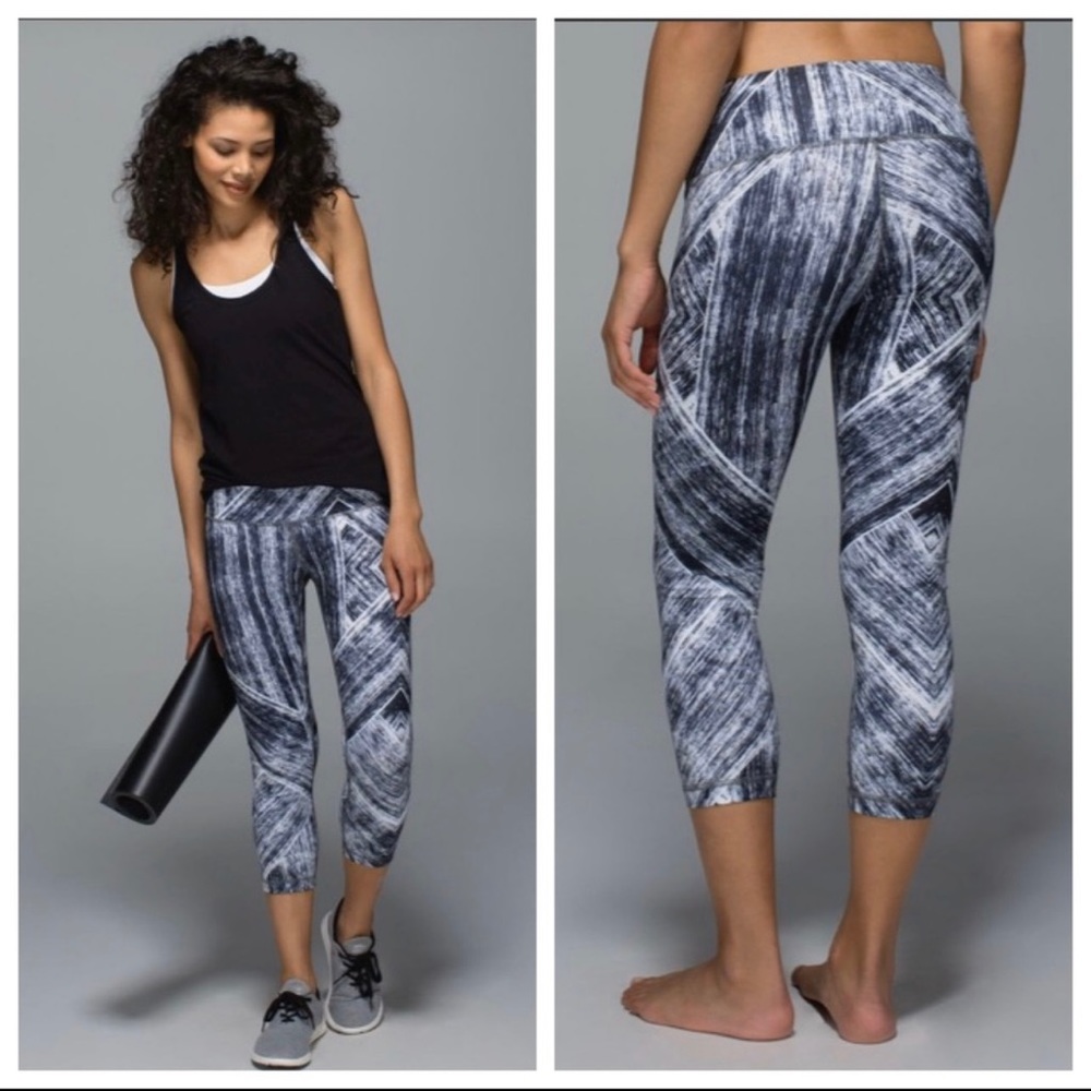 Lululemon Wunder Under Crop Capri Legging Heatwave 6 - Picture 11 of 11